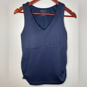 Athleta Women's Deep Blue‎ V-Neck Tank Top